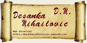 Desanka Mihailović vizit kartica